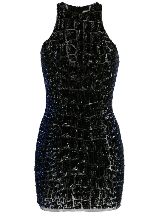 Sequinned Sleeveless Minidress