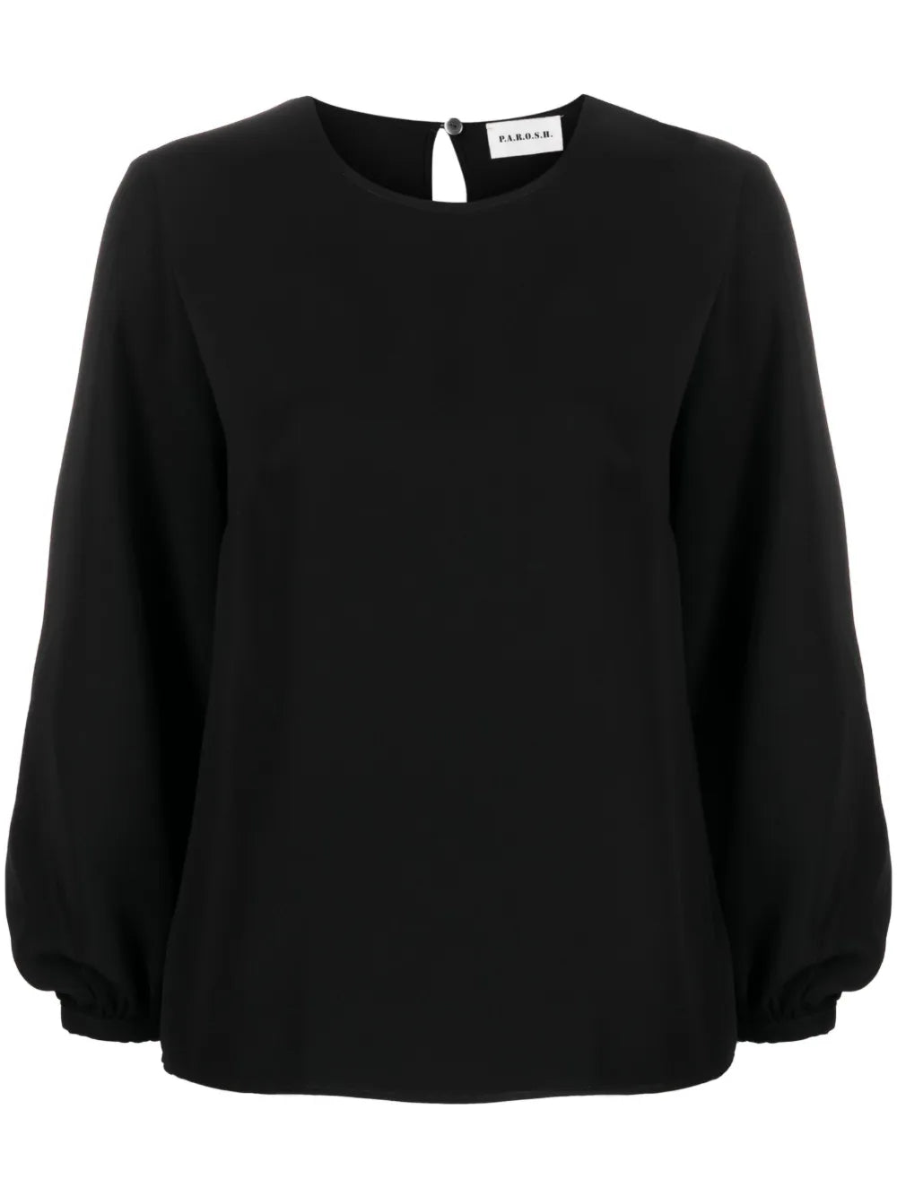 Long-Sleeve Round-Neck Top
