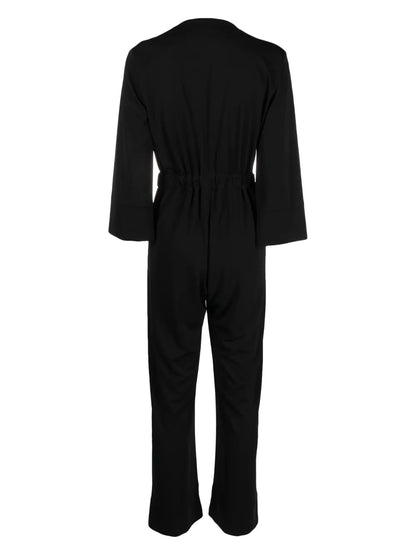 Knot-Detail V-Neck Jumpsuit