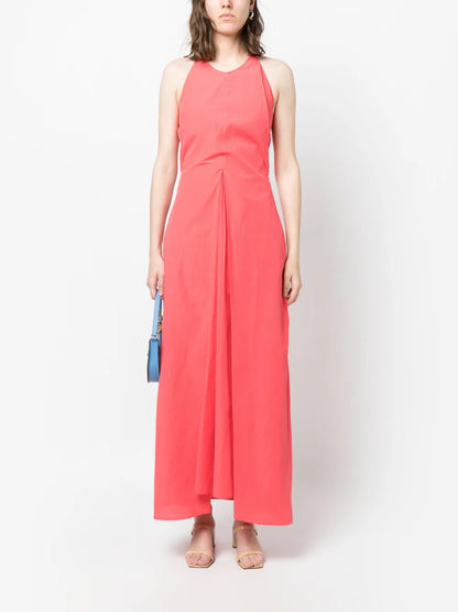 Sleeveless Cotton Midi Dress