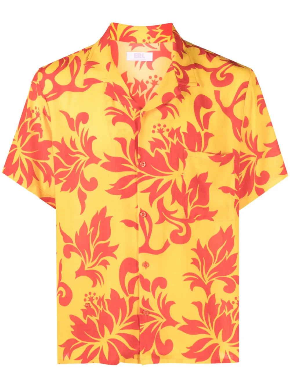 Tropical Flowers Short-Sleeve Shirt