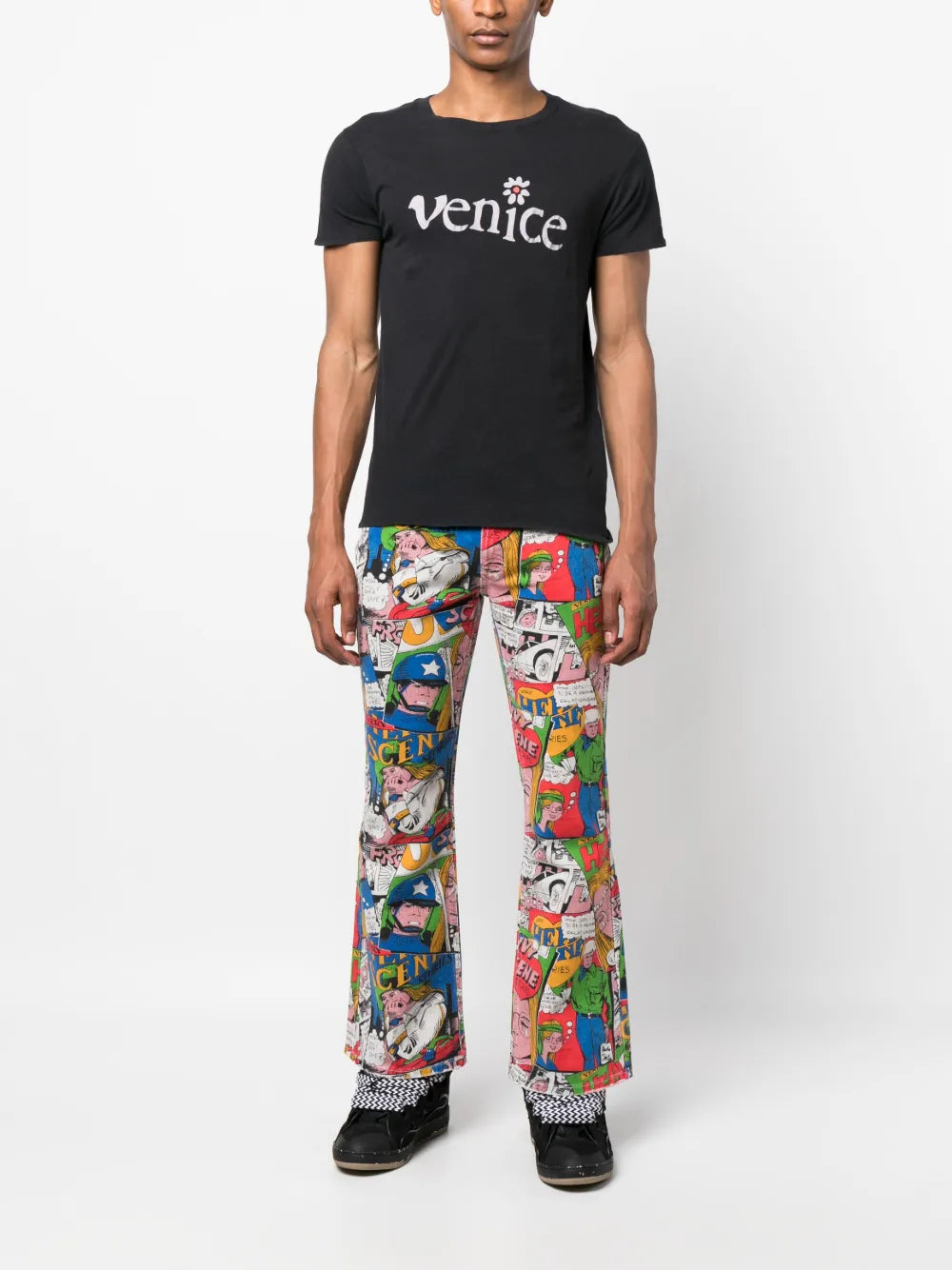 Venice-Print Cotton T-Shirt