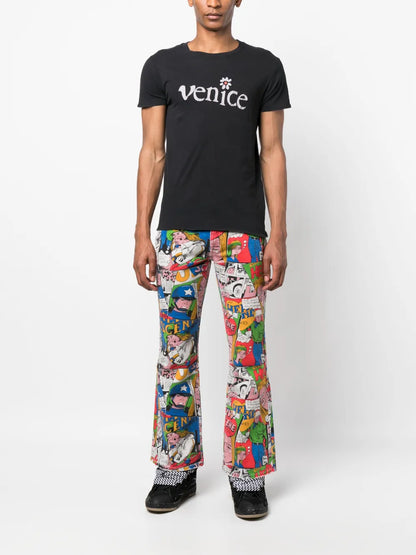 Venice-Print Cotton T-Shirt