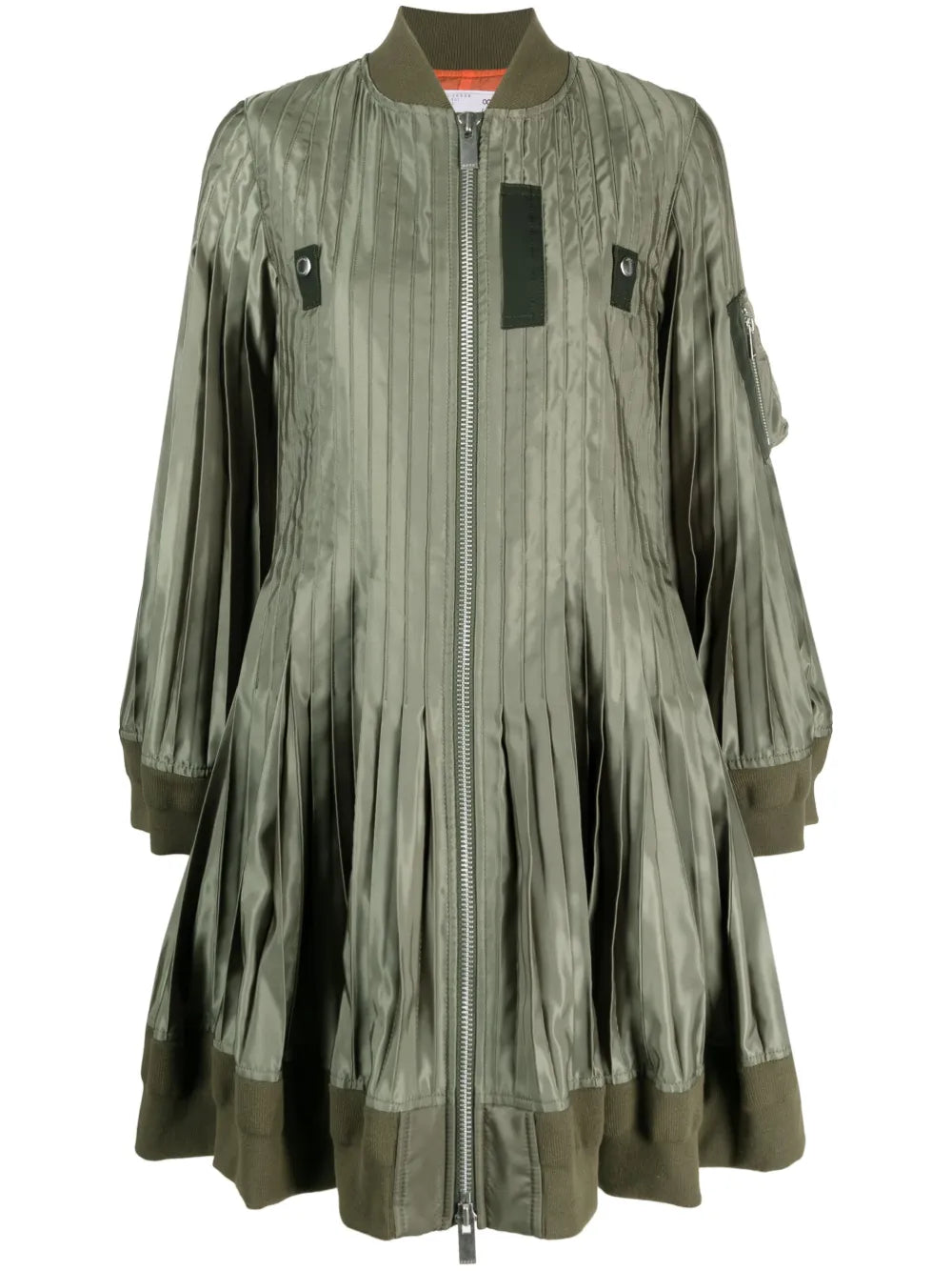 Pleated Oversized Coat