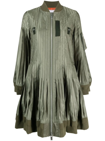 Pleated Oversized Coat