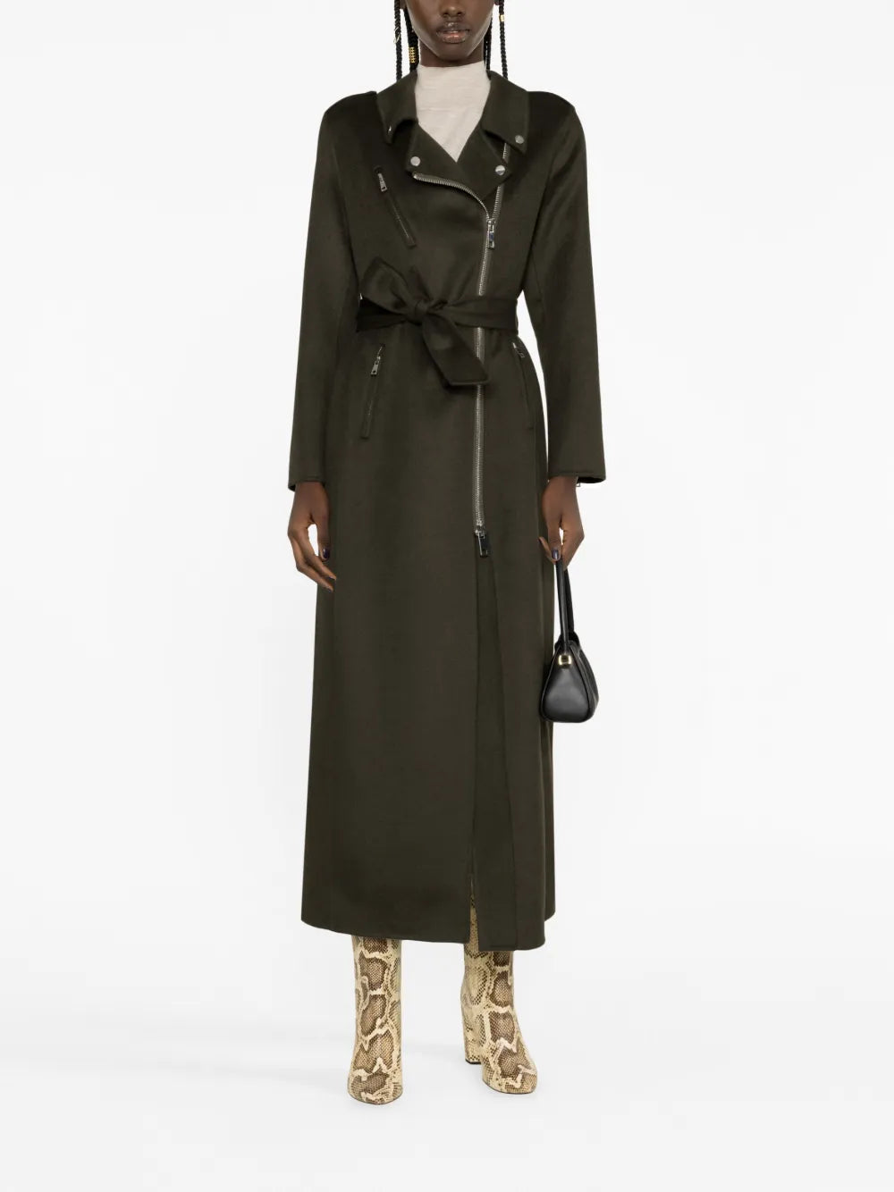 Off-Centre Belted Trench Coat