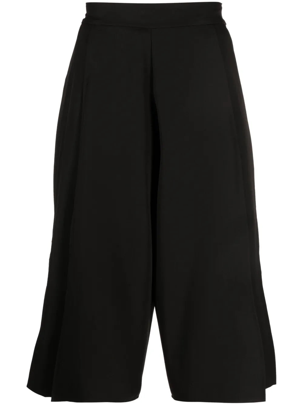 Wide-Leg Cropped Trousers