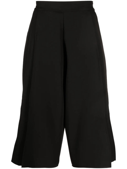 Wide-Leg Cropped Trousers