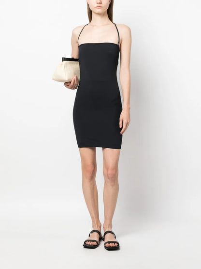 Sleeveless Halterneck Minidress