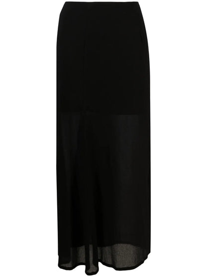 Semi-Sheer Long Skirt