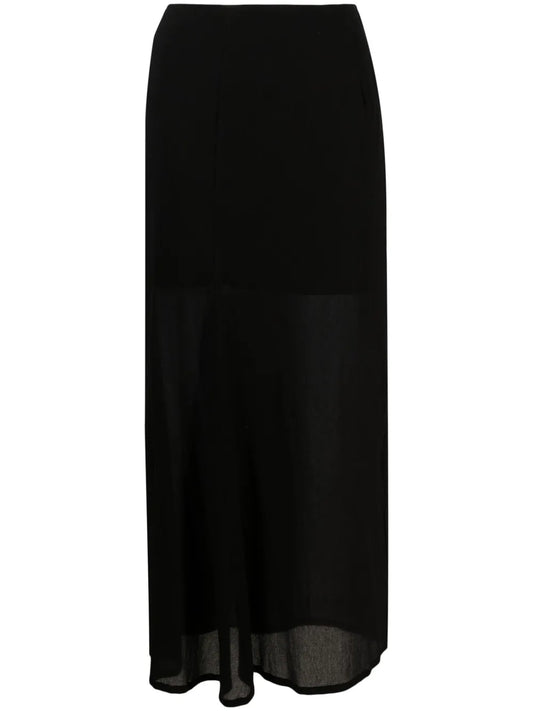 Semi-Sheer Long Skirt
