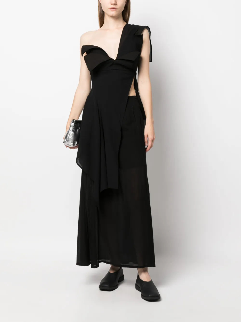 Semi-Sheer Long Skirt