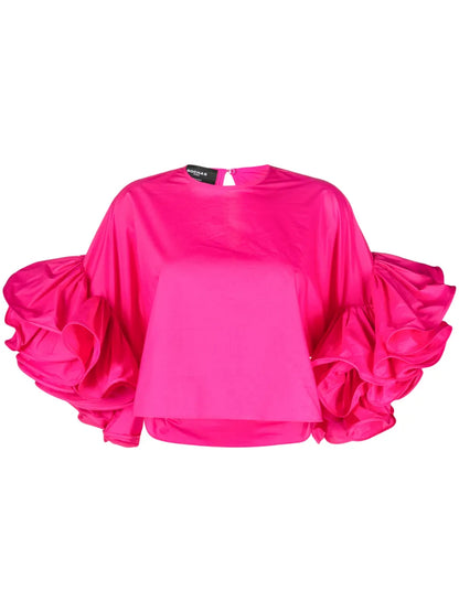 Ruffled Cotton Top