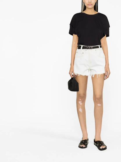 High-Waisted Denim Shorts