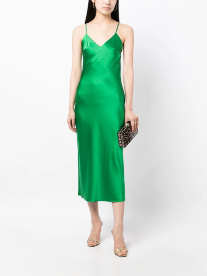 Sophia Silk Slip Midi Dress