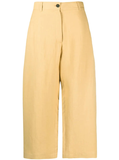 High-Waisted Wide-Leg Trousers