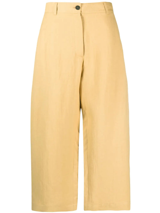High-Waisted Wide-Leg Trousers