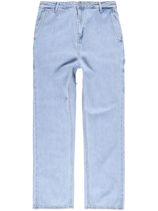 High-Waist Straight-Leg Jeans