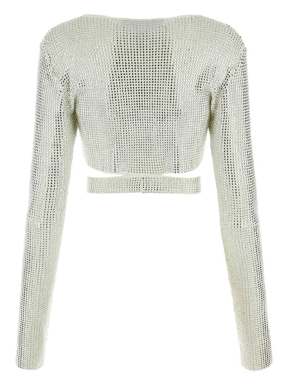 Crystal-Embellished Blouse