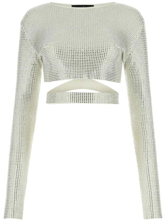 Crystal-Embellished Blouse