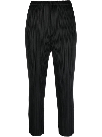 Plissé Cropped Trousers