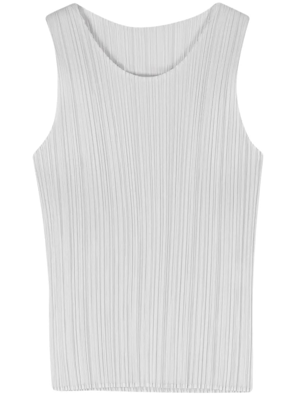 Plissé Sleeveless T-Shirt