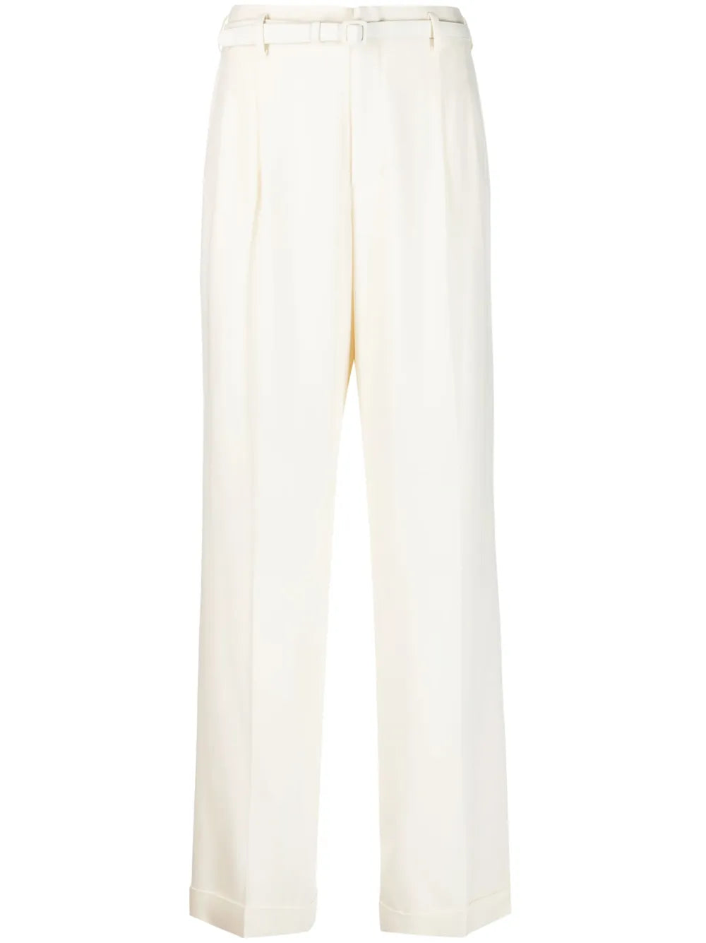 Stamford Belted Straight-Leg Wool Trousers