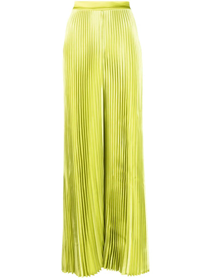 Bisous Pleated Satin Trousers