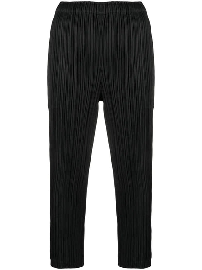 Pleated Cropped Trousers