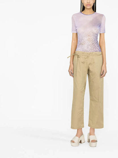 Low-Rise Cropped Trousers