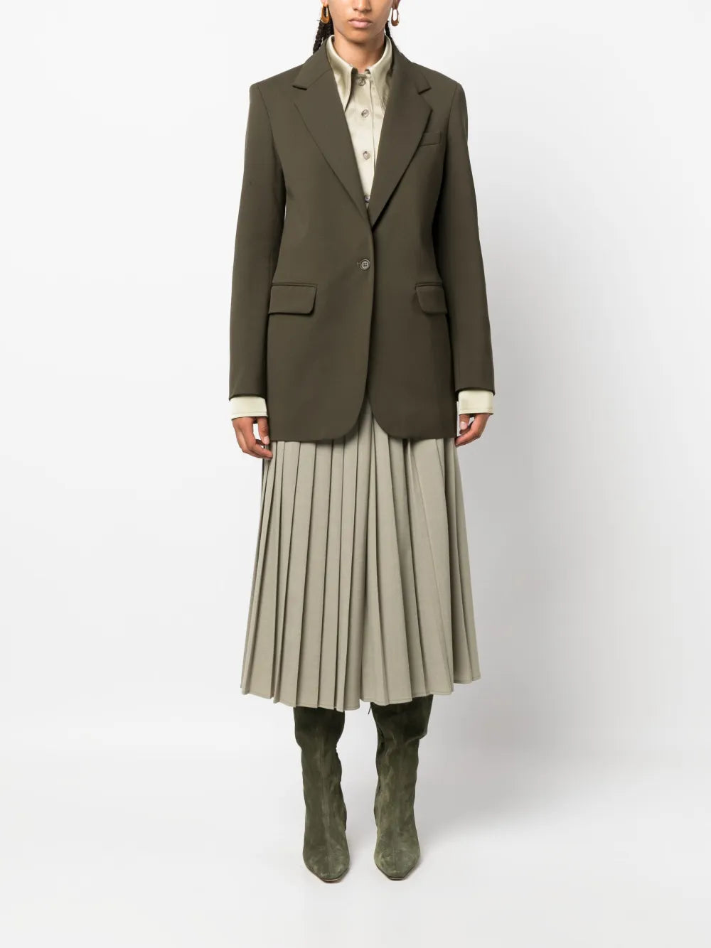Single-Breasted Virgin Wool Blazer