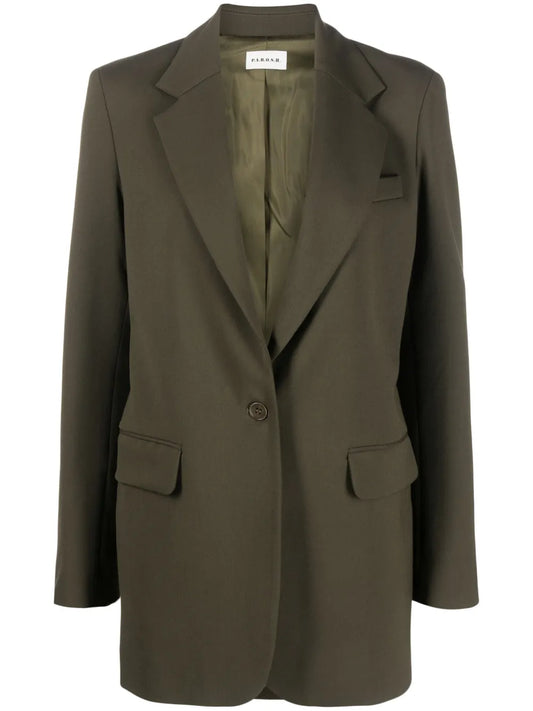 Single-Breasted Virgin Wool Blazer