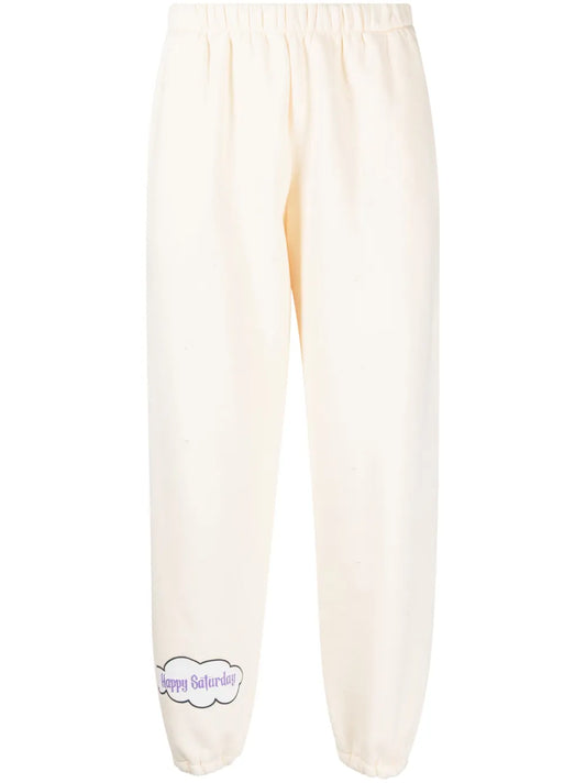 Happy Saturday Cotton Track Pants