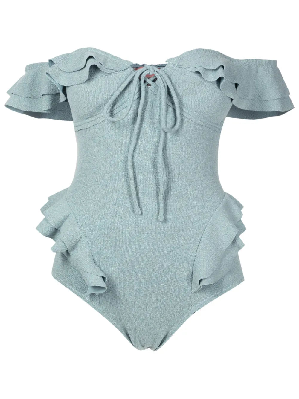 Lanzo Ruffle-Trim Swimsuit