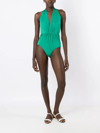 Deneuve Gathered-Detail Swimsuit