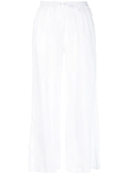 Wide-Leg Linen Trousers