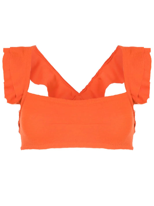 Jasper Ruffle-Trim Bikini Top