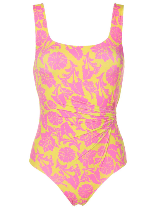 Venna Floral-Print Swimsuit