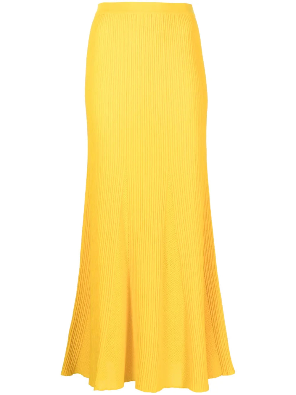 High-Waisted Wool Skirt