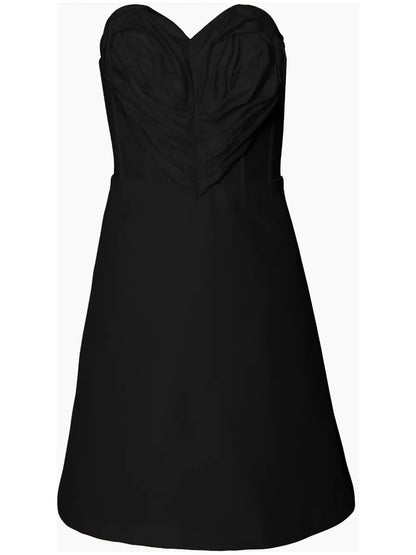 Heart-Appliqué Corset Minidress