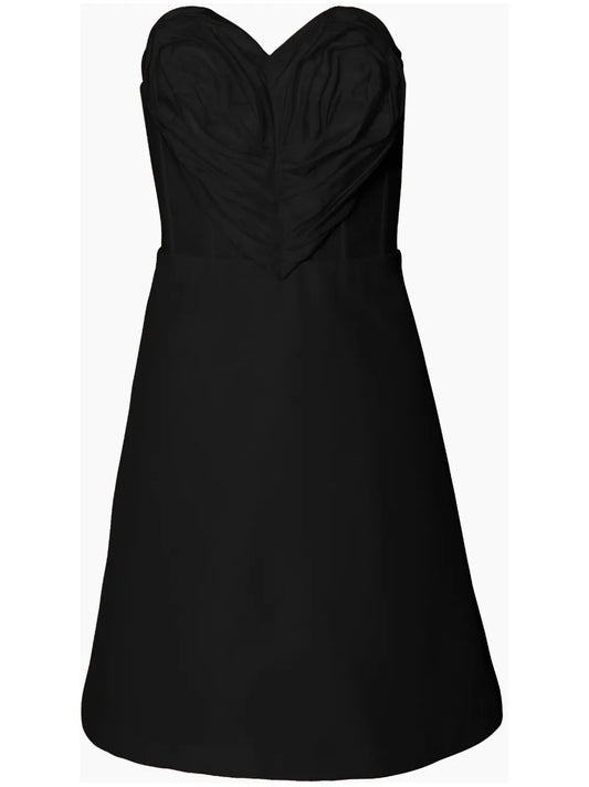 Heart-Appliqué Corset Minidress