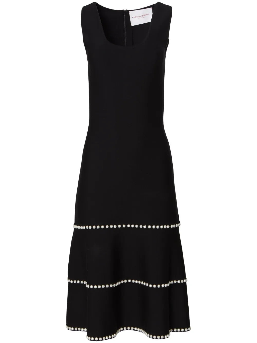 Scoop-Neck Midi Dress