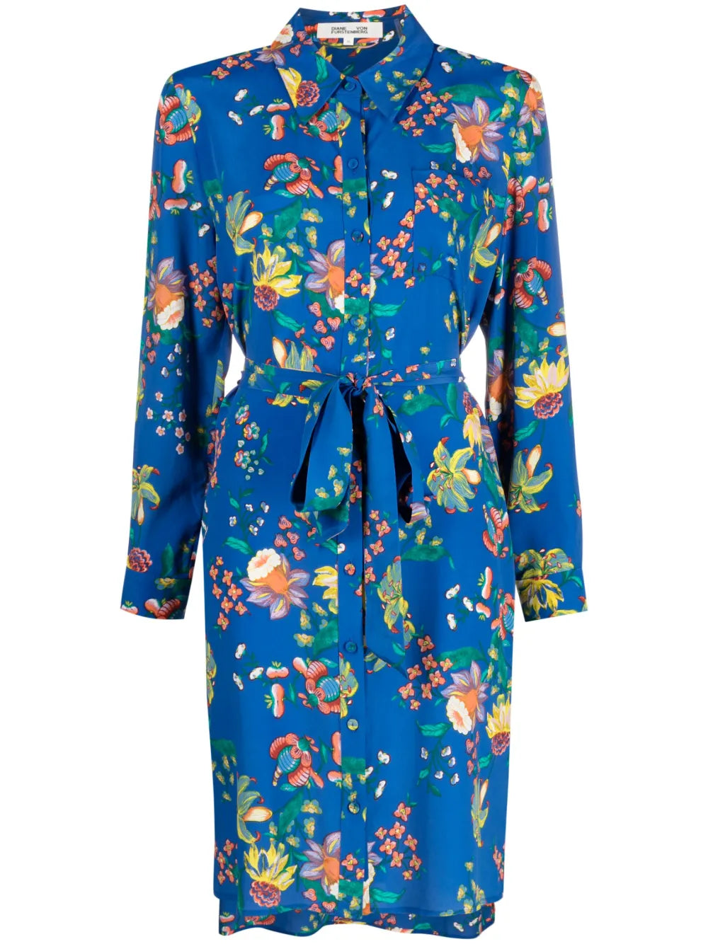 Floral-Print Midi Dress