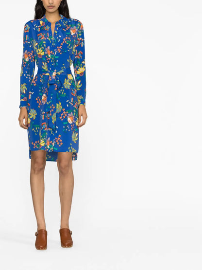 Floral-Print Midi Dress