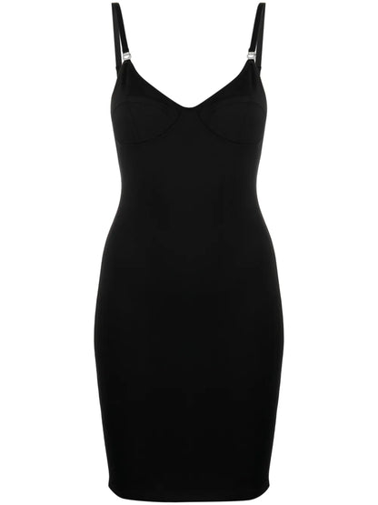 Fitted Jersey Bustier Minidress
