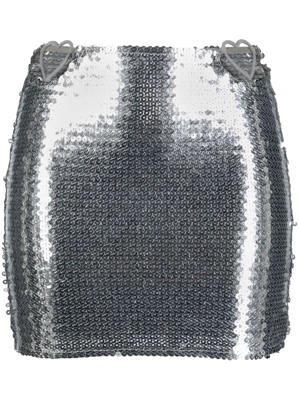 Heart Cut-Out Sequinned Miniskirt