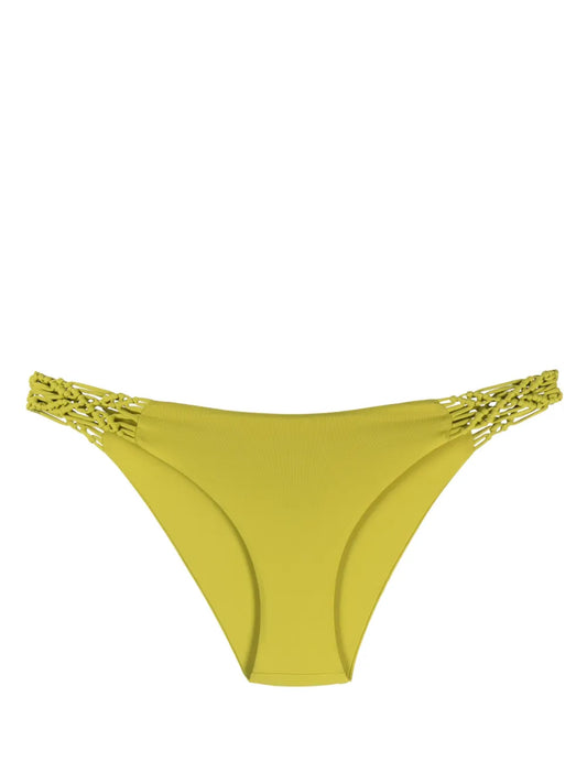Hand-Woven Detail Bikini Bottoms