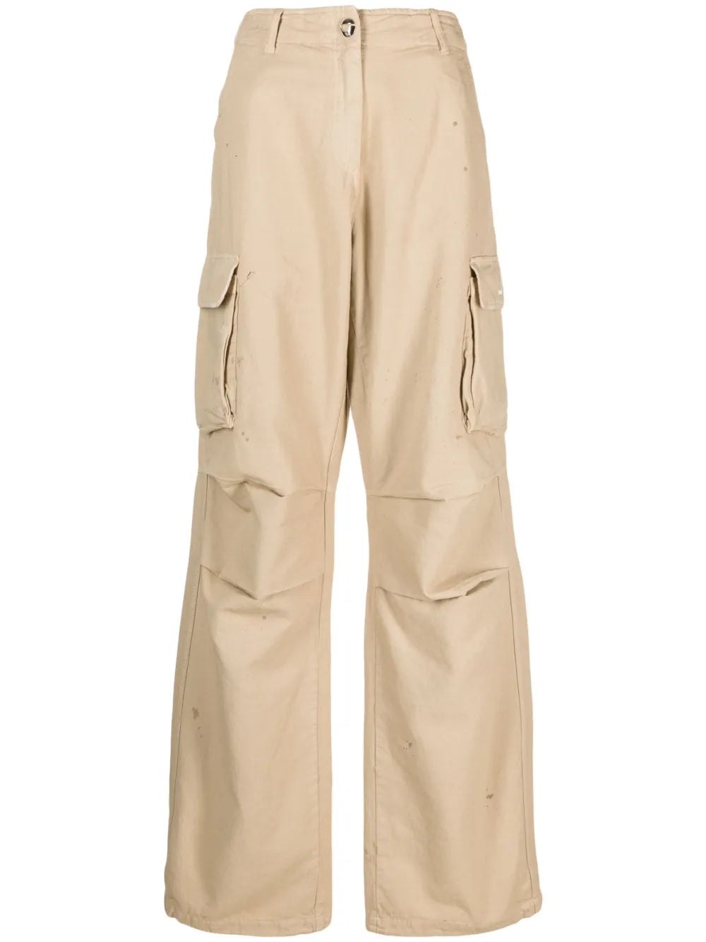 Wide-Leg Cargo Trousers