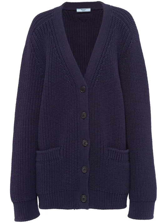 V-Neck Cotton Cardigan