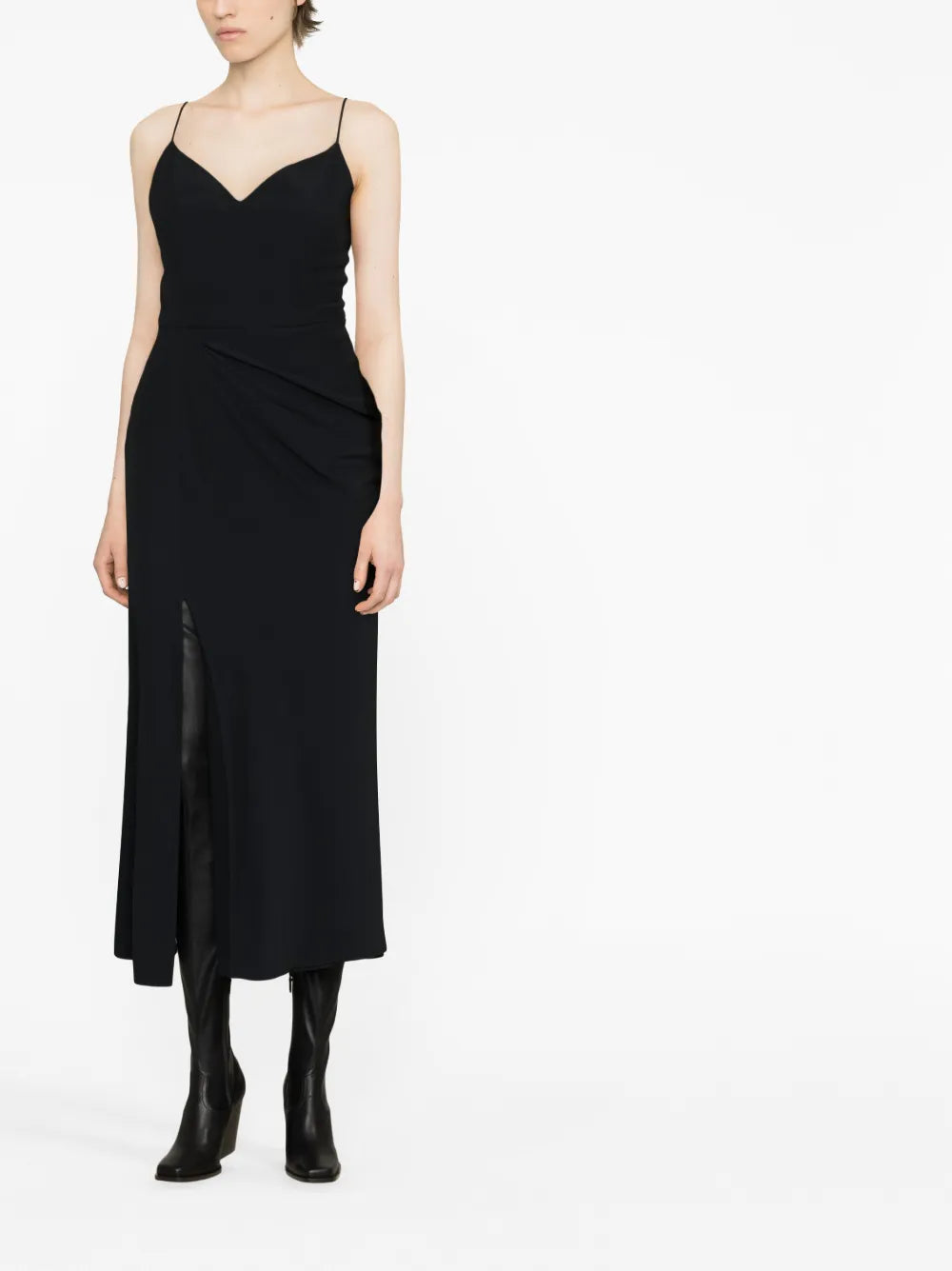 Draped Midi Dress